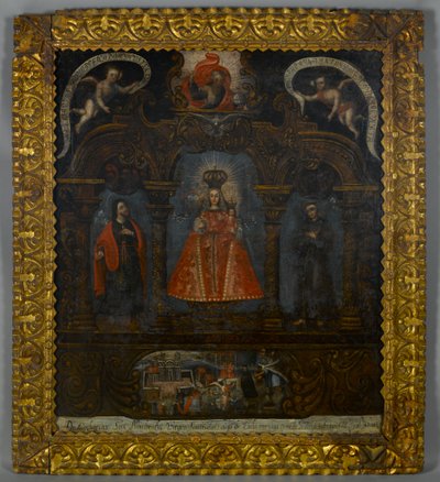 Unsere Liebe Frau von Cocharcas auf dem Altar, Arequipa von Peruvian School